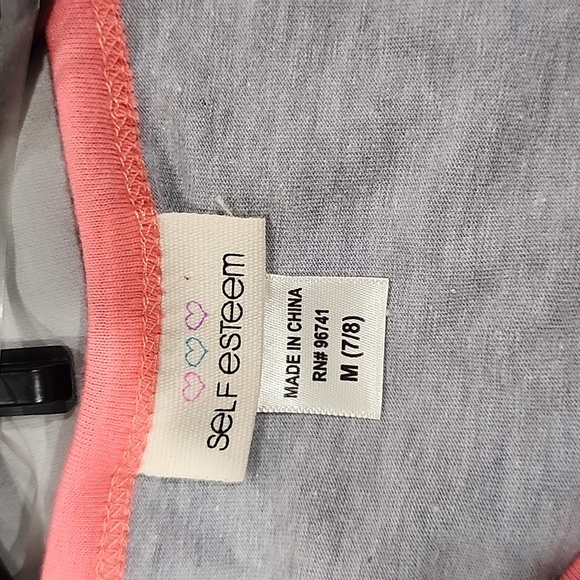 NWT girls gray graphic shirt size 7/8 M - Picture 10 of 13